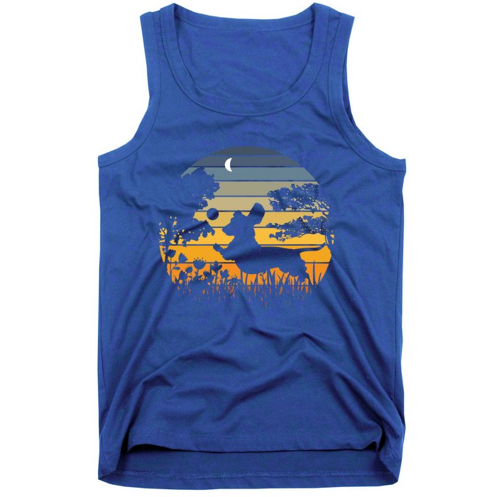 Dachshund Wiener Dog Sunset Garden Nature Lover Gift Tank Top