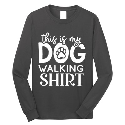 Dog Walking Long Sleeve Shirt