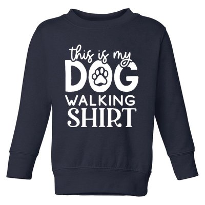 Dog Walking Toddler Sweatshirt