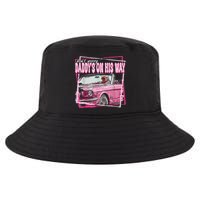 Dont Worry Daddys On His Way Funny Trump In Pink Car 2024 Cool Comfort Performance Bucket Hat