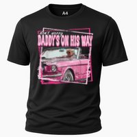 Dont Worry Daddys On His Way Funny Trump In Pink Car 2024 Cooling Performance Crew T-Shirt