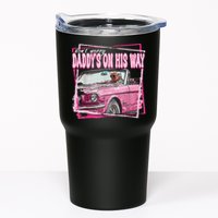 Dont Worry Daddys On His Way Funny Trump In Pink Car 2024 Tumbler