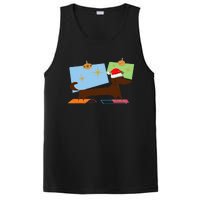 Dachshund Wiener Dog Retro Mid Century Modern Christmas Xmas PosiCharge Competitor Tank