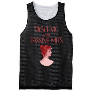 Dyslexic With...Funny Dyslexia Mesh Reversible Basketball Jersey Tank