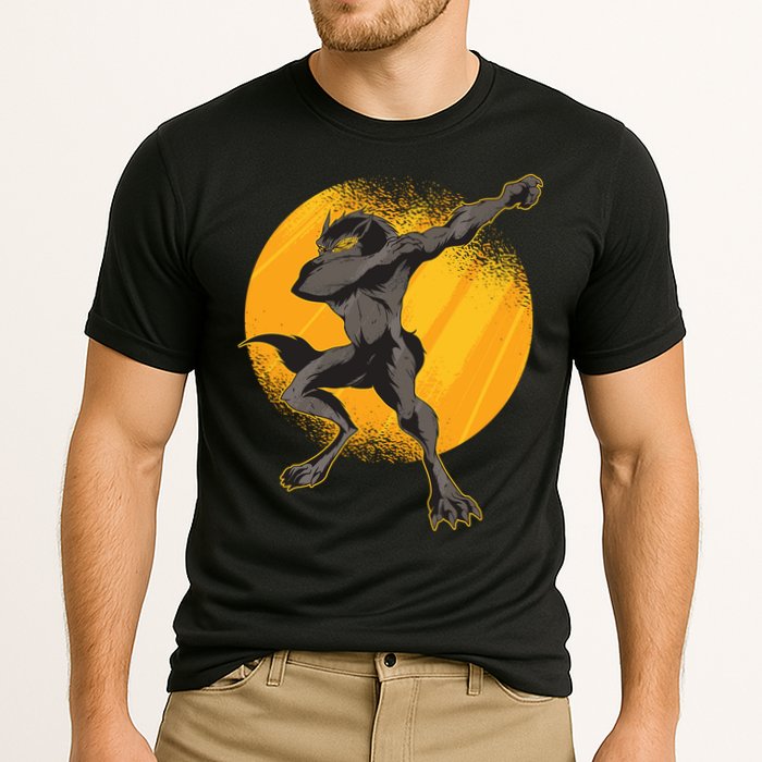 Dabbing Werewolf Cooling Performance Crew T-Shirt