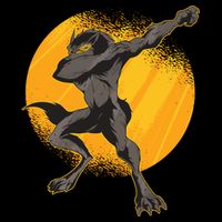 Dabbing Werewolf Sustainable Bucket Hat