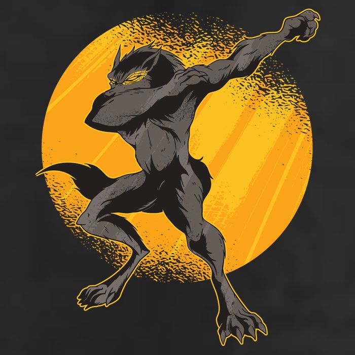 Dabbing Werewolf Adult Drive Performance Visor