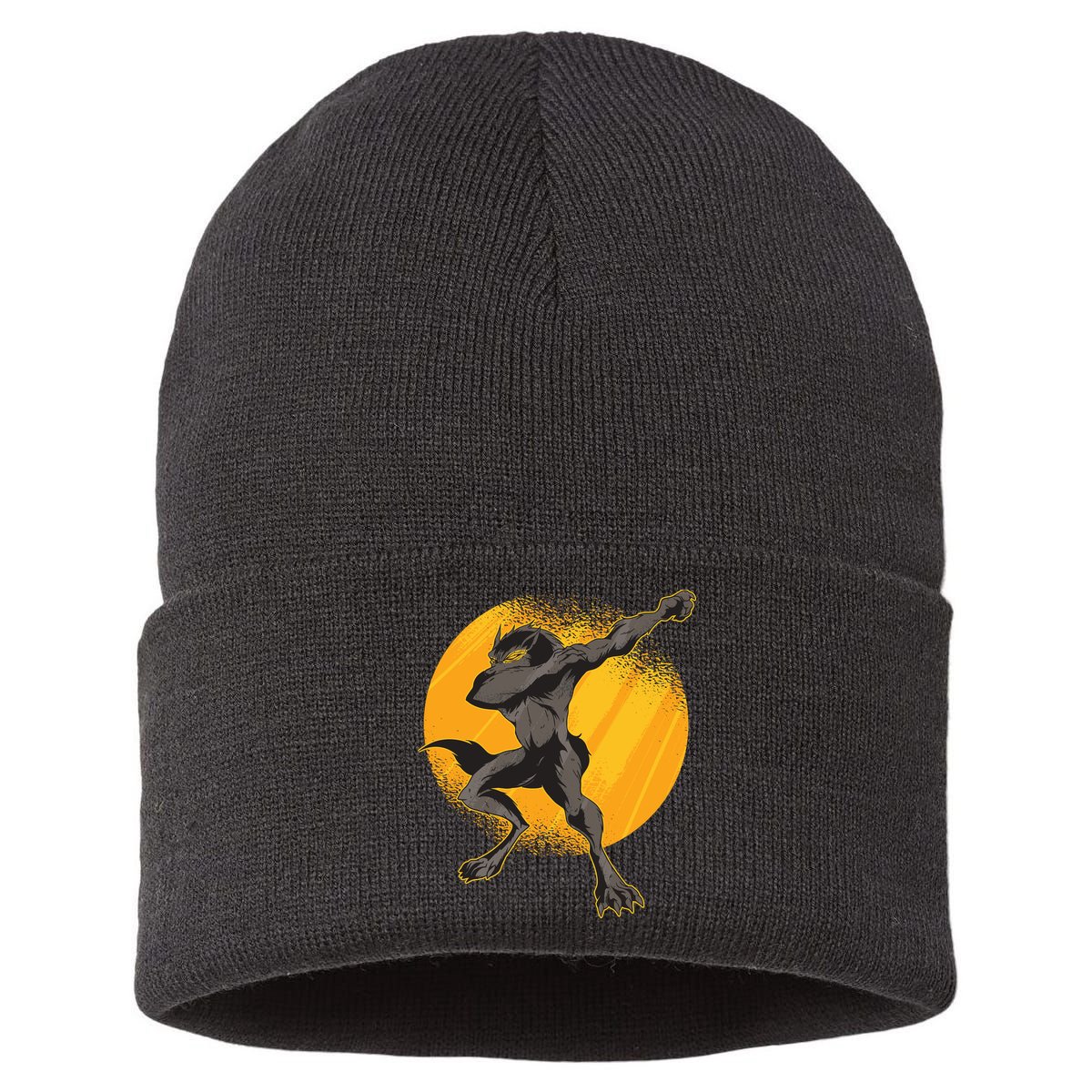Dabbing Werewolf Sustainable Knit Beanie