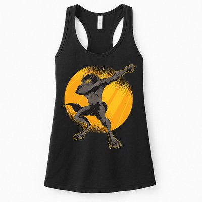 Dabbing Werewolf Womens Tank Top