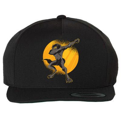 Dabbing Werewolf Wool Snapback Cap