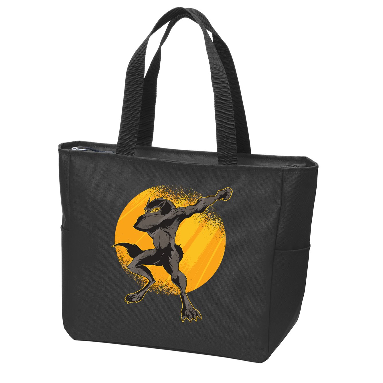 Dabbing Werewolf Zip Tote Bag