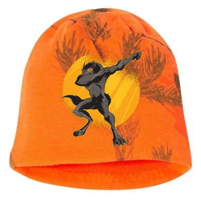 Dabbing Werewolf Kati - Camo Knit Beanie