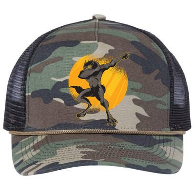 Dabbing Werewolf Retro Rope Trucker Hat Cap