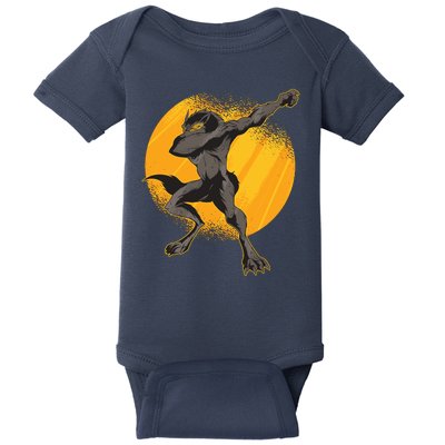 Dabbing Werewolf Baby Bodysuit