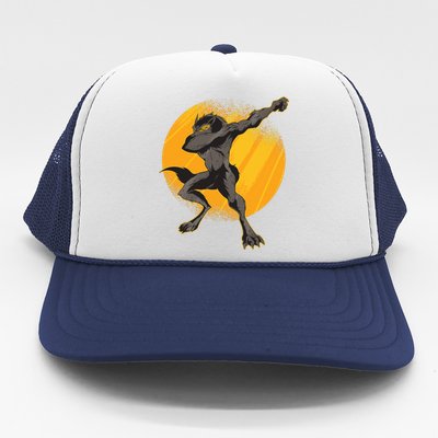 Dabbing Werewolf Trucker Hat