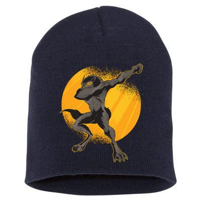 Dabbing Werewolf Short Acrylic Beanie