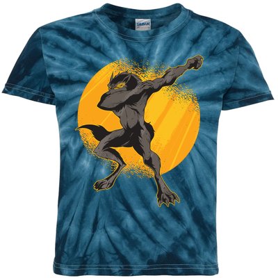 Dabbing Werewolf Kids Tie-Dye T-Shirt