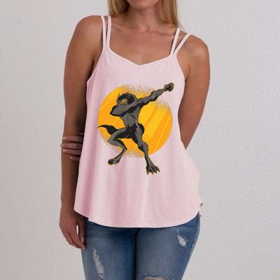 Dabbing Werewolf Women's Strappy Tank