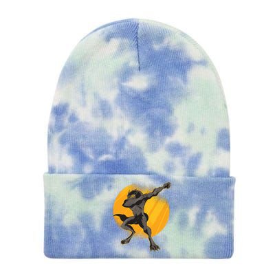 Dabbing Werewolf Tie Dye 12in Knit Beanie