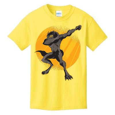 Dabbing Werewolf Kids T-Shirt