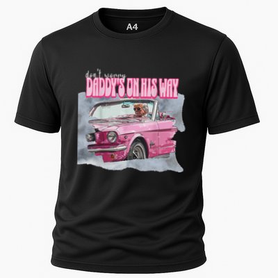 DonT Worry DaddyS On His Way Trump Pink Car 2024 Performance Shirt