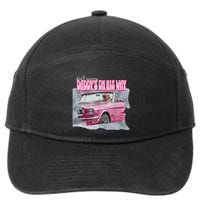 DonT Worry DaddyS On His Way Trump Pink Car 2024 7-Panel Snapback Hat