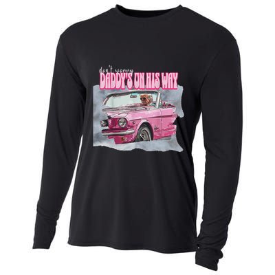 DonT Worry DaddyS On His Way Trump Pink Car 2024 Cooling Performance Long Sleeve Crew