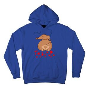 Dachshund Weenie Dog Lover Valentines Day Gift Gift Tall Hoodie