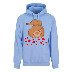 Dachshund Weenie Dog Lover Valentines Day Gift Gift Unisex Surf Hoodie