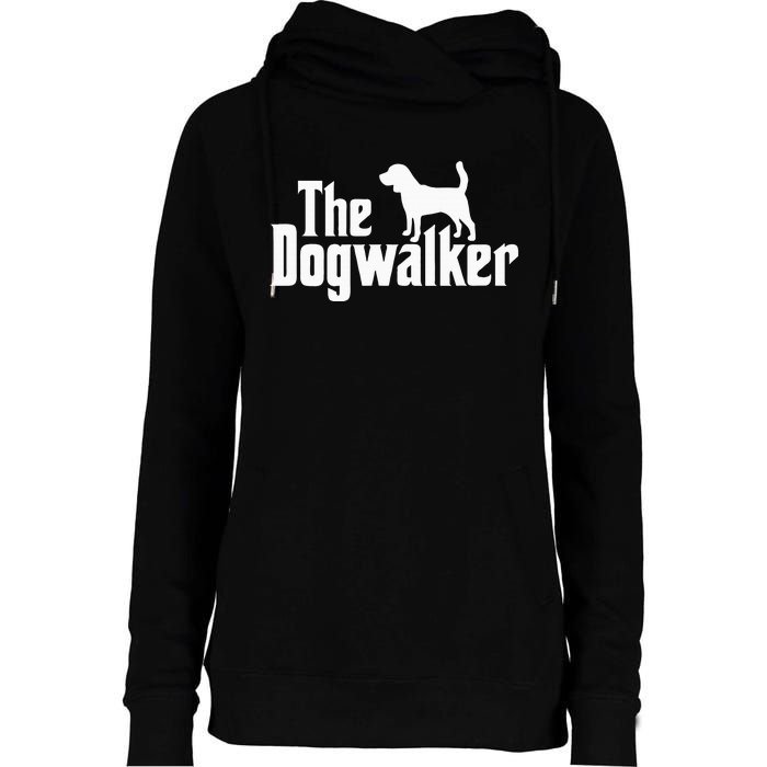 Dog Walker Dog Lover The Dogwalker Professional Dog Walkers Womens Funnel Neck Pullover Hood