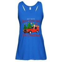 DonT Worry DaddyS Coming Home For Christmas Ladies Essential Flowy Tank