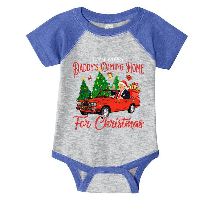 DonT Worry DaddyS Coming Home For Christmas Infant Baby Jersey Bodysuit