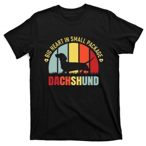 Doxie Wiener Dog Lover Pet Dad Mom Big Heart Dachshund T-Shirt