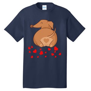 Dachshund Weenie Dog Lover Valentines Day For Funny Tall T-Shirt