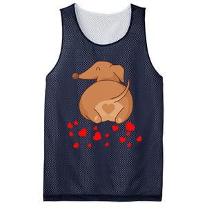 Dachshund Weenie Dog Lover Valentines Day For Funny Mesh Reversible Basketball Jersey Tank