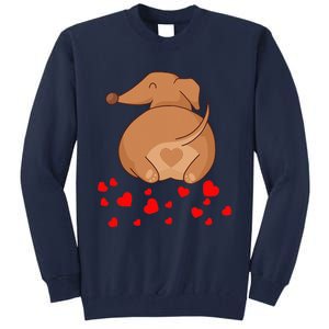 Dachshund Weenie Dog Lover Valentines Day For Funny Tall Sweatshirt