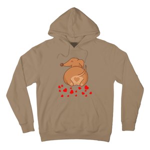 Dachshund Weenie Dog Lover Valentines Day For Funny Hoodie