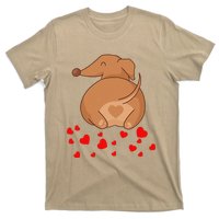 Dachshund Weenie Dog Lover Valentines Day For Funny T-Shirt