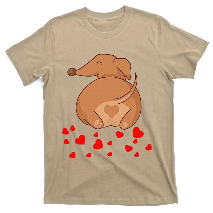 Dachshund Weenie Dog Lover Valentines Day For Funny T-Shirt