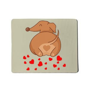 Dachshund Weenie Dog Lover Valentines Day For Funny Mousepad