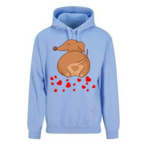 Dachshund Weenie Dog Lover Valentines Day For Funny Unisex Surf Hoodie