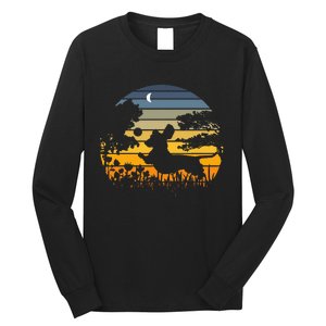 Dachshund Wiener Dog Sunset Garden Long Sleeve Shirt