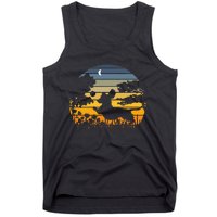 Dachshund Wiener Dog Sunset Garden Tank Top