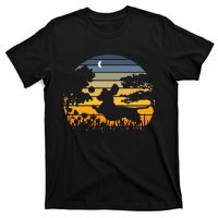 Dachshund Wiener Dog Sunset Garden Nature Lover T-Shirt