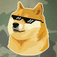 Doge With Deal With It Glasses Legacy Tie Dye Trucker Hat