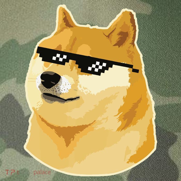 Doge With Deal With It Glasses Legacy Tie Dye Trucker Hat