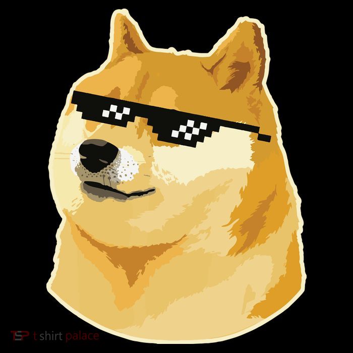 Doge With Deal With It Glasses Tall T-Shirt