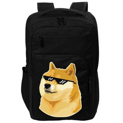 Doge With Deal With It Glasses Impact Tech Backpack