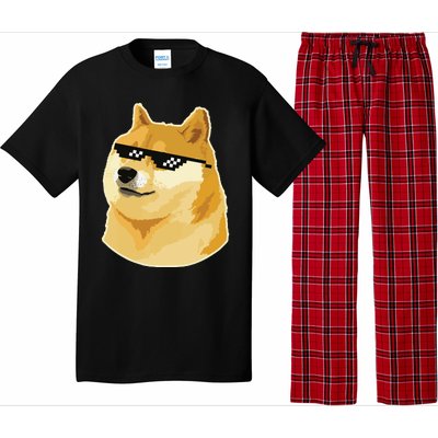 Doge With Deal With It Glasses Pajama Set