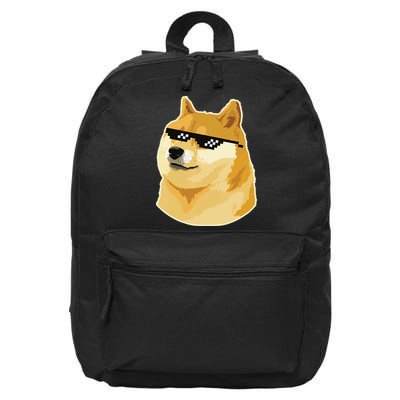 Doge With Deal With It Glasses 16 in Basic Backpack